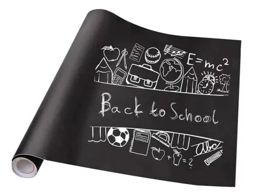 PIZARRA AUTOAHESIVA NEGRA 60X90CM LAMA