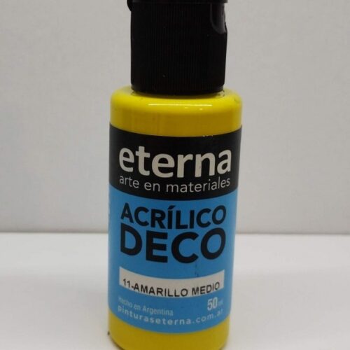 ACRILICO ETERNA 50ML AMARILLO MEDIO