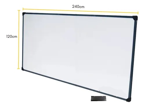 PIZARRA BLANCA 120X 240 CM METAL PREMIUN