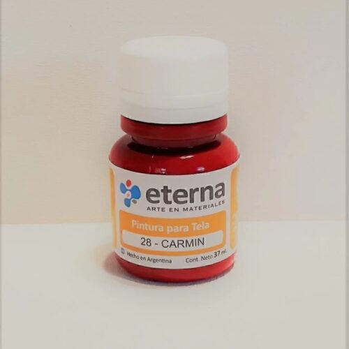PINTURA ETERNA PARA TELA CARMIN 37ML