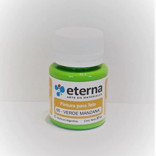 PINTURA ETERNA PARA TELA VERDE MANZ. 37ML