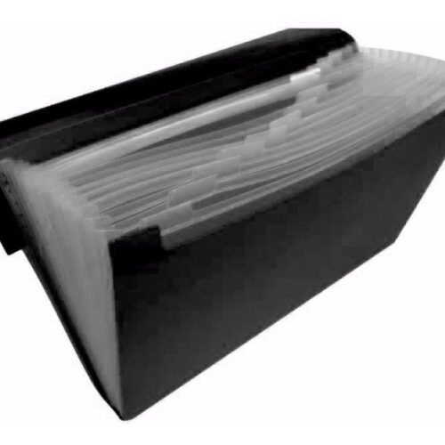 FUELLE CLASIFICADOR OFICIO 12P NEGRO LAMA