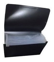 FUELLE CLASIFICADOR A4 12P NEGRO LAMA