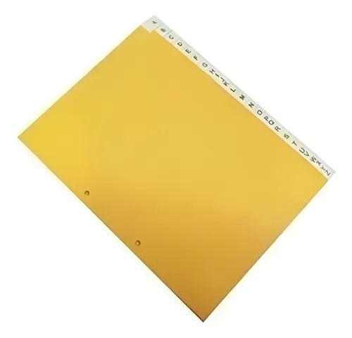 INDICE ALFABABETICO A4 EN CARTULINA