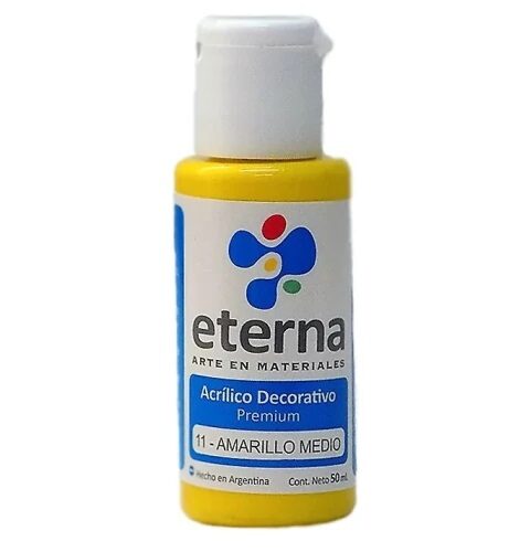 PINTURA ETERNA PARA TELA AMARILLO 37ML