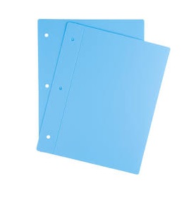 CARPETA Nº 5 PVC PASTEL CELESTE 2 TAPAS