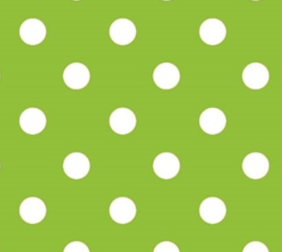 PAPEL PLASTIFICADO LUNARES VERDE MANZANA