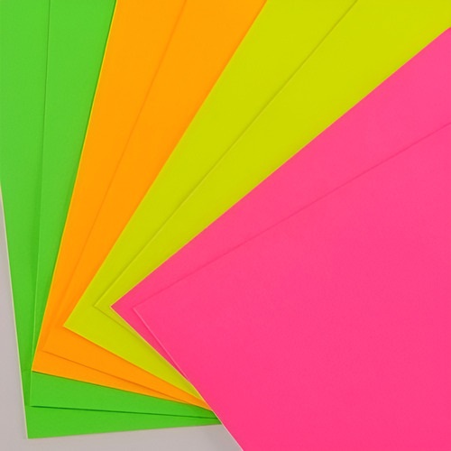 PACK CARTULINA FLUO X 25 SURTIDAS