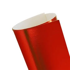 CARTULINA "METALIZADA" ROJO X UNIDAD