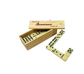 DOMINO CAJA DE MADERA