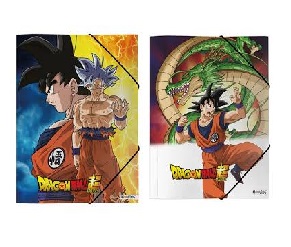 CARPETA 3 SOLAPAS C/ELAST MOOVING DRAGON BALL