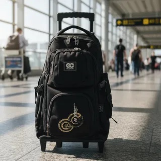 MOCHILA OCSPORT CON CARRO 18 PULGADAS NEGRO