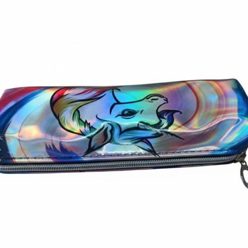 CARTUCHERA HOLOGRAFICA UNICORNIO MULTICOLOR