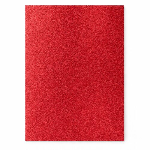 GOMA EVA SUPER GLITTER ROJO 45 X 60 CM