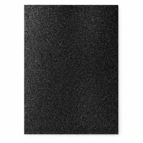 GOMA EVA SUPER GLITTER NEGRO 45 X 60 CM