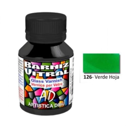 BARNIZ VITRAL AD 50ML VERDE HOJA