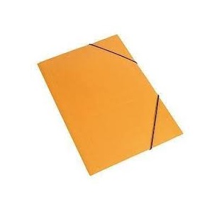 CARPETA PLASTIFICADA OFICIO 3 SOLAPAS ELAST NARANJ