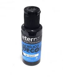 ACRILICO ETERNA 50ML NEGRO