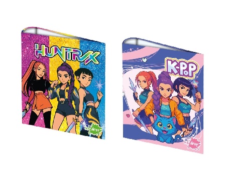 CARPETA 3-A/RED,40 MM CARTONÉ GUERRERAS K-POP I