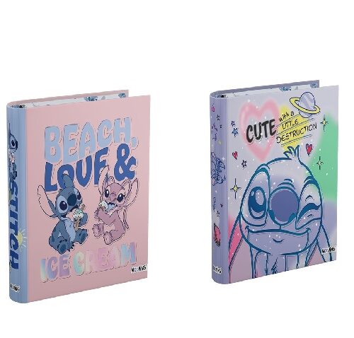 CARPETA 3-A/RED.40MM MOOVING CARTONÉ STITCH