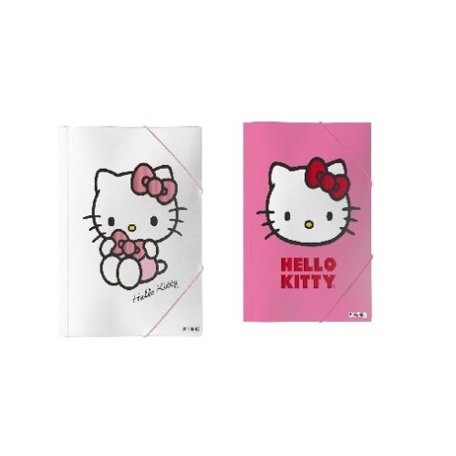 CARPETA 3 SOLAPAS CON ELÁSTICO MOOVING HELLO KITTY
