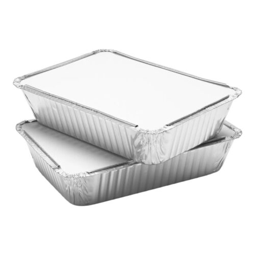 FUENTE ALUMINIO CON TAPA  X UNID.16 X 23 CM F100