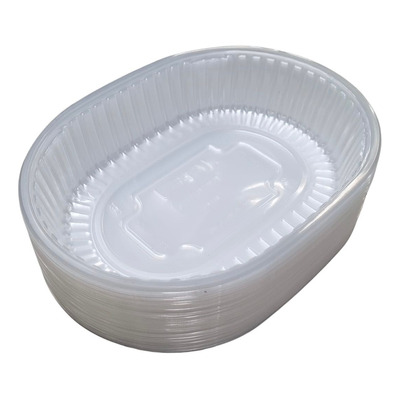 BANDEJA PLASTICA 105 UP OVALADA X 100 S/TAPA