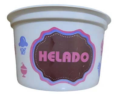 POTE PLASTICO PARA HELADO 125GRS X UNIDAD