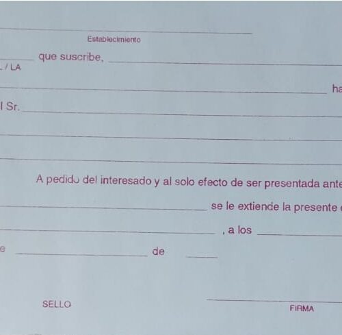 CONSTANCIA GENERAL X50 850