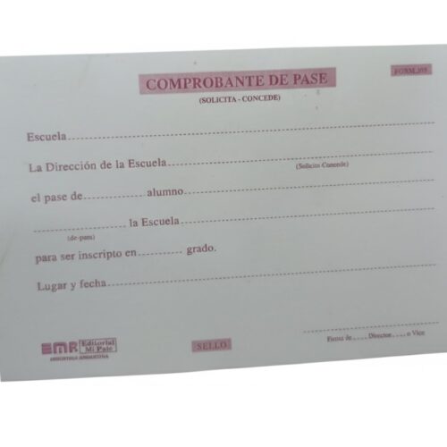 PASE DE ALUMNO X 50 FORM.303