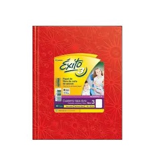 CUADERNO EXITO Nº3 ARAÑA T/D 48HJ CUADRICULADO ROJ