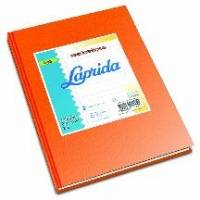 CUADERNO LAPRIDA T/D X 98 HJS. NARANJA CUADRICULAD