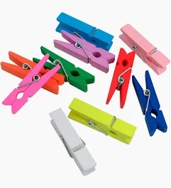 BROCHE MINI DE MADERA COLOR 3.5 CM X100