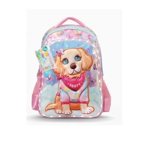 MOCHILA FOOTY ARTF26423 ESPALDA 18" CON LUZ DOGIE