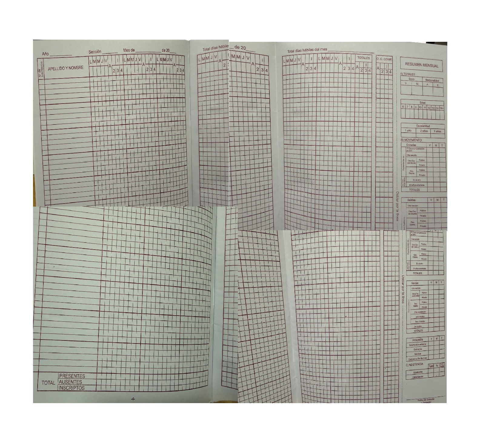 REGISTRO DE ASISTENCIA Y CALIFI. PRIMARIA 672