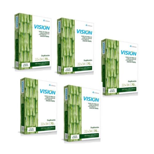 RESMA OFICIO VISION 22X34 X 5 UNIDADES