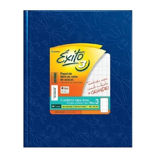 CUADERNO EXITO Nº3 ARAÑA T/D 48HJ CUADRO GRANDE AZ