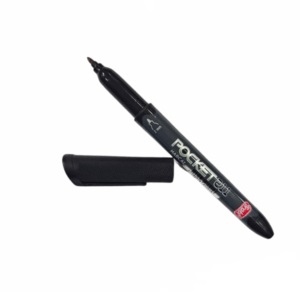 MARCADOR PERMANENTE TRABI P/FINA NEGRO POCKET***