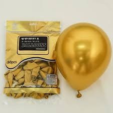GLOBOS BALLONS DORADO X 50 UNIDADES