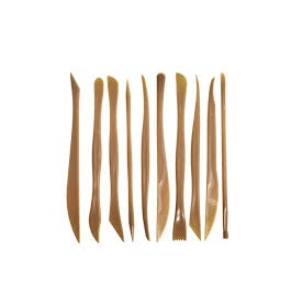ESTECAS PLASTICAS X 10 (BEIGE) COD.21564
