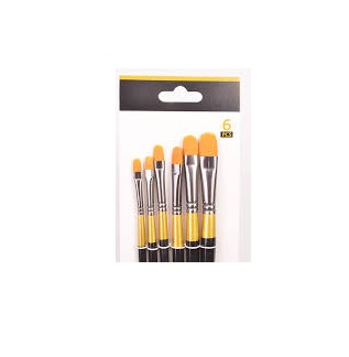 PINCEL BOLONG X6 LENGUA DE GATO