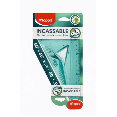 ESCUADRA IRROMPIBLE MAPED 60º/45º 21CM