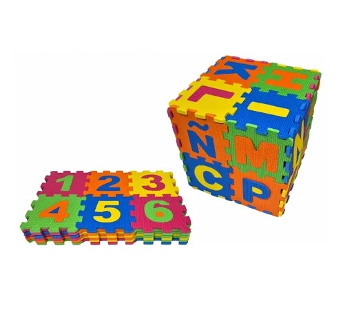 PUZZLE GOMA EVA ABCDARIO Y NUMEROS 20X15X2.5